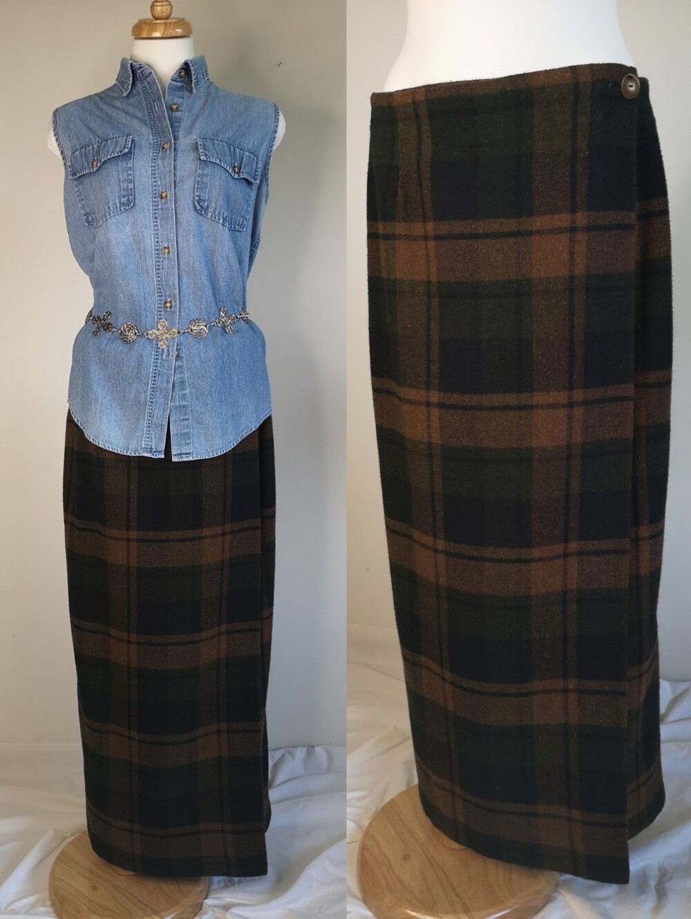 80s Blanket Wrap Skirt